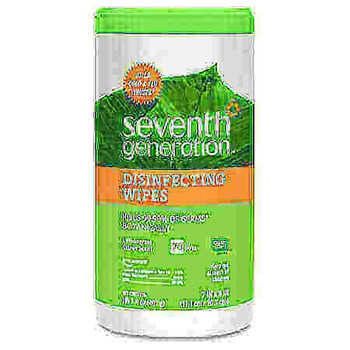 Seventh Generation Lemongrass Scented Disinfecting Wipes - Wipe - Lemongrass Citrus Scent - 7" Width x 8" Length - 70 / Canister - 6 / Carton