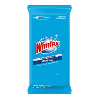 Windex Original Glass & Surface Wipes, Pack Of 28