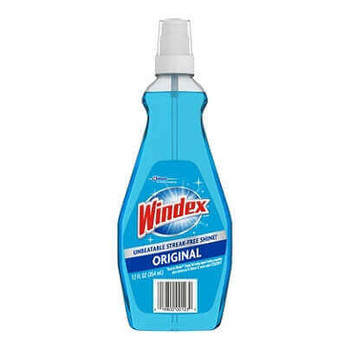 Windex Ammonia-D Glass Cleaner, Ready-to-Use, 12 ounces, Pump Sprayer, Neutral Scent, 12 Bottles per Case, Sold as a Case.