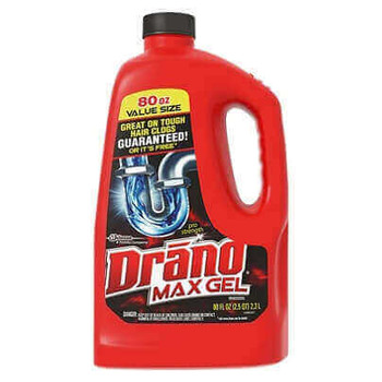 Drano Max Gel Clog Remover - Ready-To-Use Gel - 0.63 gal (80 fl oz) - 1 Each - Yellow