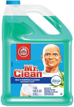 Mr. Clean Liquid Multi-Purpose Cleaner With Febreze, Meadows & Rain, 128 Oz