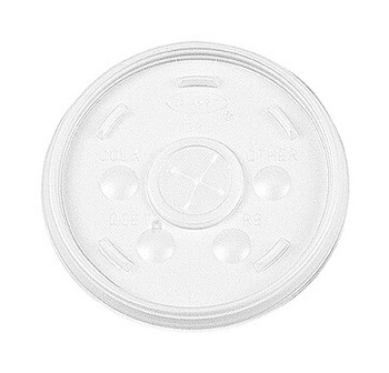 Dart Plastic Lids for 12-oz. Hot/Cold Foam Cups Slip-Thru Lid WE 1000/Carton