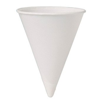 Solo Paper Cone Water Cups White 4 Oz Bag Of 200