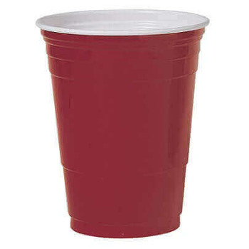 Solo Plastic Party Cups 16 Oz. Red Box Of 50