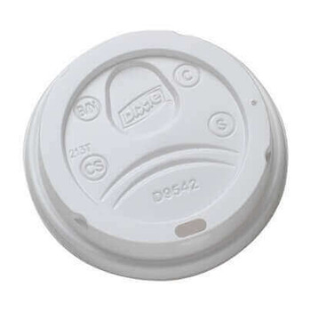 Dixie dome lids 12-16oz white 500