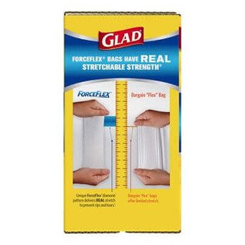 25x24 white forceflex 13 gallon 100/cs drawstring