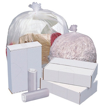 Highmark High-Density Can Liners 6 Mic 12 - 16 Gallons 24" x 33" Natural Box Of 1 000