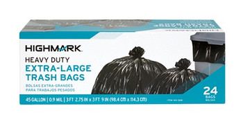 Highmark 40568 40x46 black .6mil 45 gal 24-cs 140568