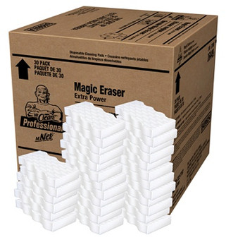 Mr. Clean Extra Durable Pads, Blue/White, Carton of 30