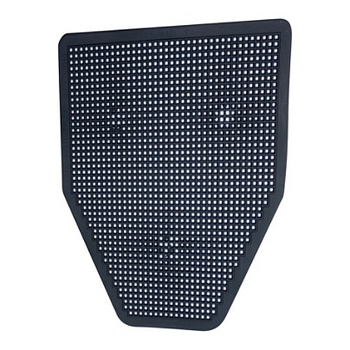 Rochester Midland Sanitary Urinal Floor Mats, Black, Pack Of 6