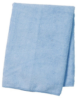 Wilen Standard Duty Microfiber Cloths, 16", Blue, Pack Of 12