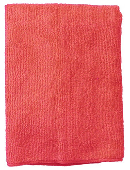 Wilen Standard Duty Microfiber Cloths, 16", Red, Pack Of 12