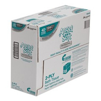 Angel Soft Professional Series by GP PRO Premium 2-Ply Embossed Toilet Paper, 16840, 450 Sheets Per Roll, 40 Rolls Per Case