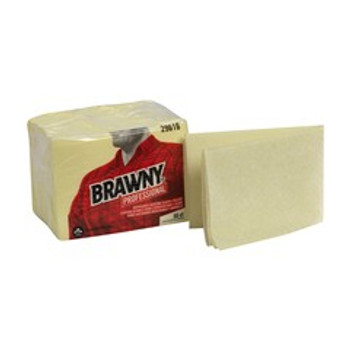 Brawny Industrial Dusting Cloths - Wipe - 17" Width x 24" Length - 200 / Carton - Yellow