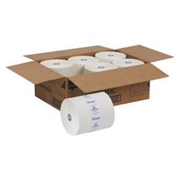 Cormatic Hardwound Roll Towels, 8 1/4" x 702', White, Carton Of 6