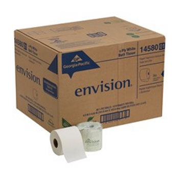 Envision Economical 1P Bath Tissue - 1 Ply - 4" x 4.05" - 1210 - 80 / Carton