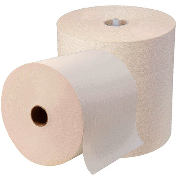 Georgia-Pacific SofPull 40% Recycled White Hardwound 1-Ply 7 7/8" Roll Paper Towels, Carton Of 6