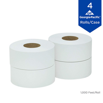 GP PRO Professional Series Convenience Pack Jumbo Jr. Roll 2-Ply Toilet Paper, 1000' Roll, Case Of 4 Rolls