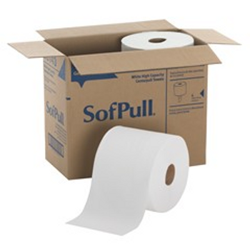 GP Pro SofPull High-Capacity Center-Pull Towels, 1-Ply, 560 Sheets Per Roll, Case Of 4 Rolls