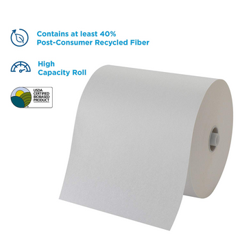 Pacific Blue Ultra by GP Pro High-Capacity Paper Towels, 40% Recycled, 7-7/8" x 1,150', White, Case Of 6 Rolls