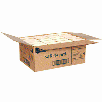 Safe-T-Gard Interfolded Tissue, 4" x 10", White, 200 Sheets Per Pack, Case Of 40 Packs