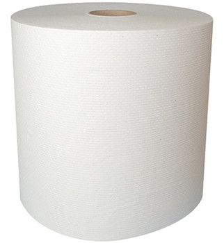 Highmark 1-Ply Hardwound Roll Towels 8" x 350' White Case Of 12