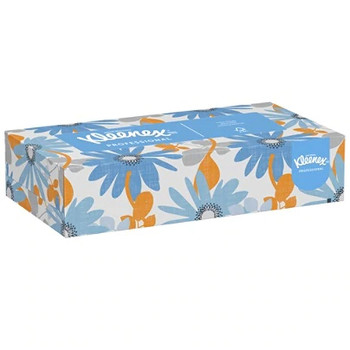 Kimberly-Clark Zip-Half Pack Facial Tissue, 125 Sheets Per Box, Case Of 12 Boxes