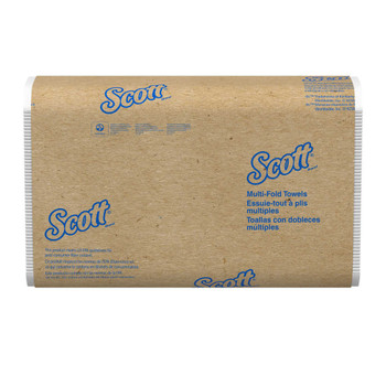 Scott 60% Recycled Multifold Paper Towels 9 1/5" x 9 2/5" White 250 Sheets Per Pack Case Of 16 Packs