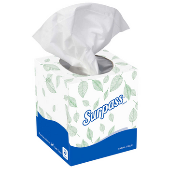 Surpass? 2-Ply Facial Tissue, 45% Recycled, BOUTIQUE, 110 Sheets Per Box, Case Of 36