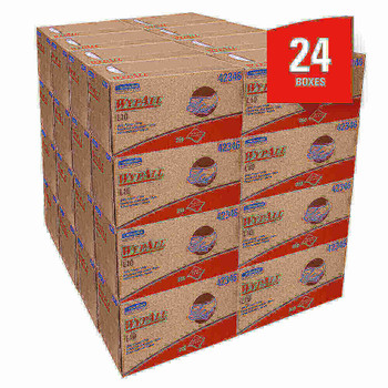 WypAll L10 Utility Wipes, 9" x 10 1/4", White, 250/box, Pack Of 24