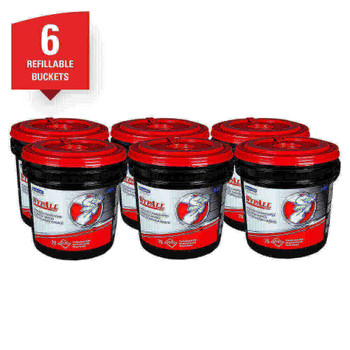 Wypall Waterless Cleaning Wipes 75/bucket 6/cs