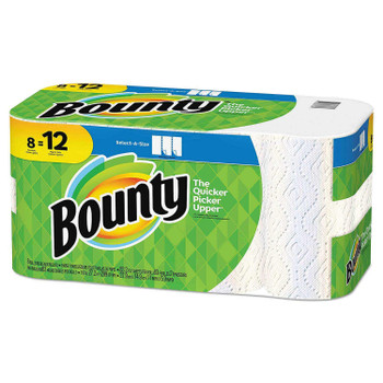 Bounty Select-A-Size 2-Ply Paper Towels, 11" x 5-15/16", White, Pack Of 8 Giant Rolls