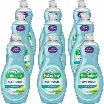 Palmolive Soft Touch Ultra Dish Soap - 0.16 gal (20 fl oz) - Aloe & Citrus Scent - 9 / Carton - Clear