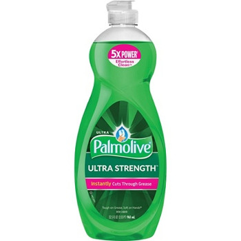 Palmolive Ultra Strength Liquid Dish Soap - Concentrate Liquid - 0.25 gal (32.50 fl oz) - 1 Each - Green