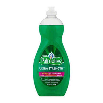 Palmolive Ultra Strength Liquid Dish Soap, Green, 20 Oz, Case Of 9