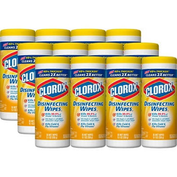 Clorox Disinfecting Wipes, Citrus Blend Scent, 35 Wipes Per Canister, Case Of 12 Canisters