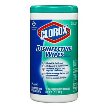 Clorox Disinfecting Wipes, Fresh Scent, Pack Of 75 Wipes