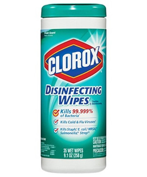 Clorox Disinfecting Wipes, Fresh Scent, Tub Of 35 Wipes