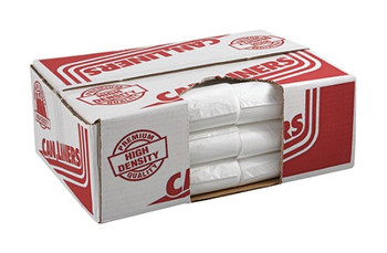 Pitt Plastics High-Density Trash Can Liners, 33 Gallons, 12 microns, Clear, Pack Of 250