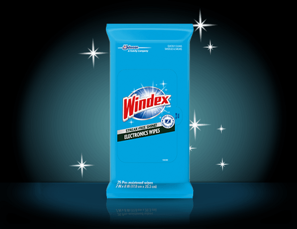 SC Johnson 642517 Windex Electronics Wipes - 130498