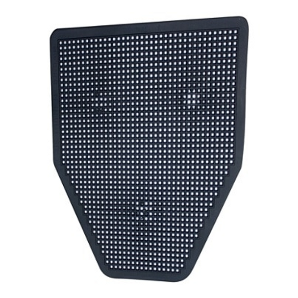 Rochester Midland Sanitary Urinal Floor Mats, Black, Pack Of 6