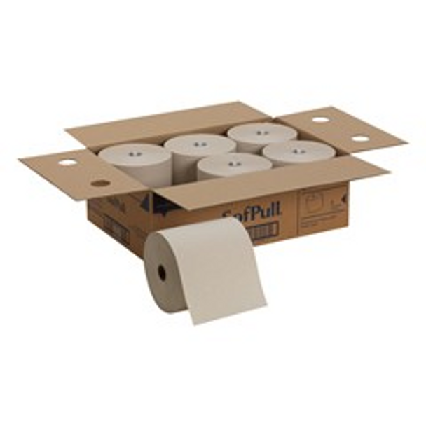GP Pro SofPull 100% Mechanical Recycled Brown Hardwound Roll Paper Towels, 6 Rolls Per Carton GP Pro SofPull 100% Mechanical Recycled Brown Hardwound Roll Paper Towels, 6 Rolls Per Carton