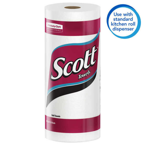 Kimberly Clark 13608 Scott 80% Recycled 1-P 664186