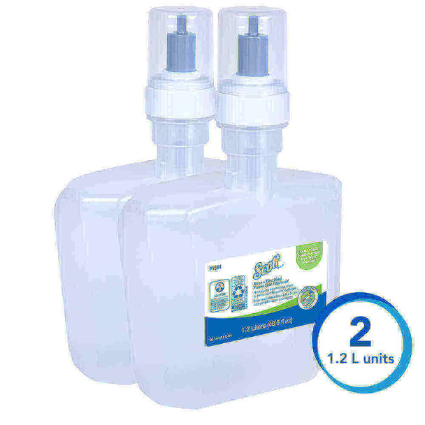 Kleenex Green Seal Certified Skin Cleanser Refill, 1200 mL, Case Of 2 KCC91591
