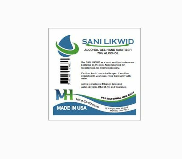 Sani Likwid Gel 4oz Flip top  Free Shipping