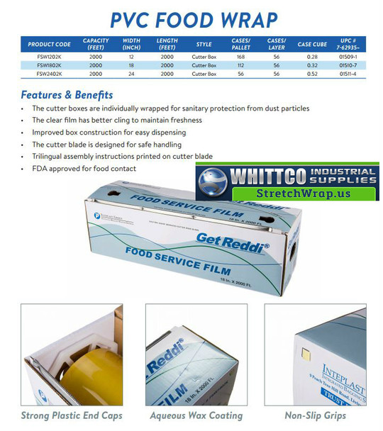 Food Service Wrap 12 inch x 2000 ft. FSW1202K