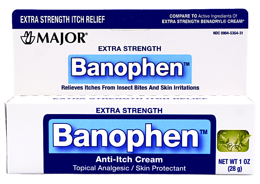 Major Extra Strength Banophen AntiItch Cream Benadryl