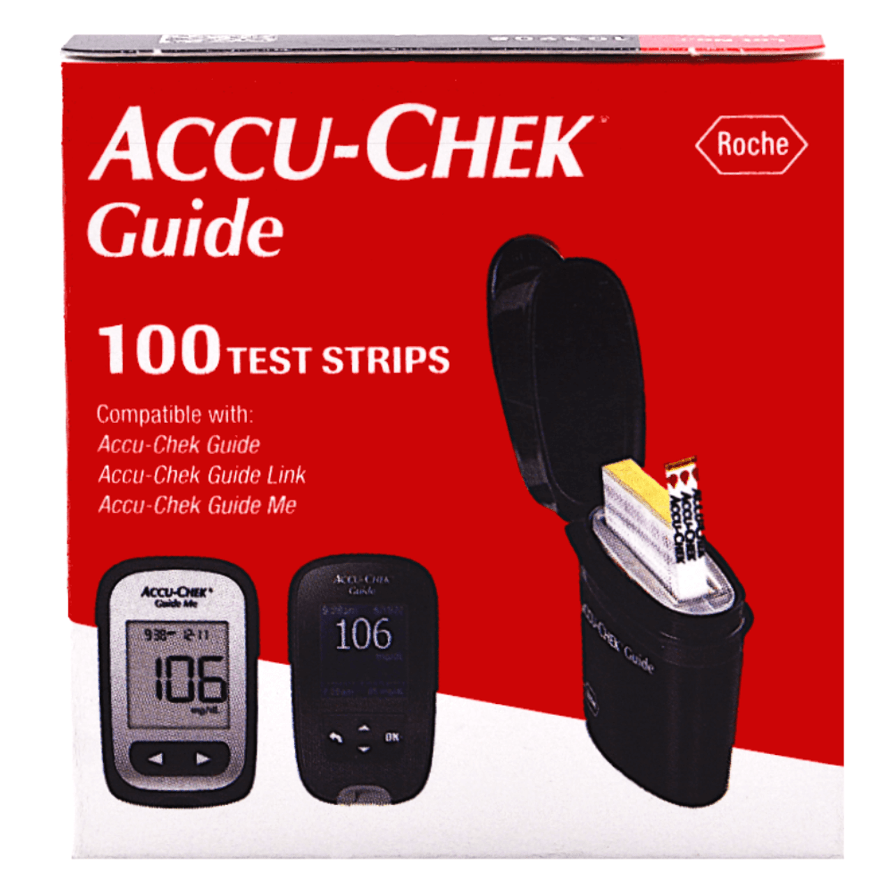 Accu-Chek Guide Me Meter Kit Blood Glucose Monitoring Bluetooth *NO TEST  STRIPS