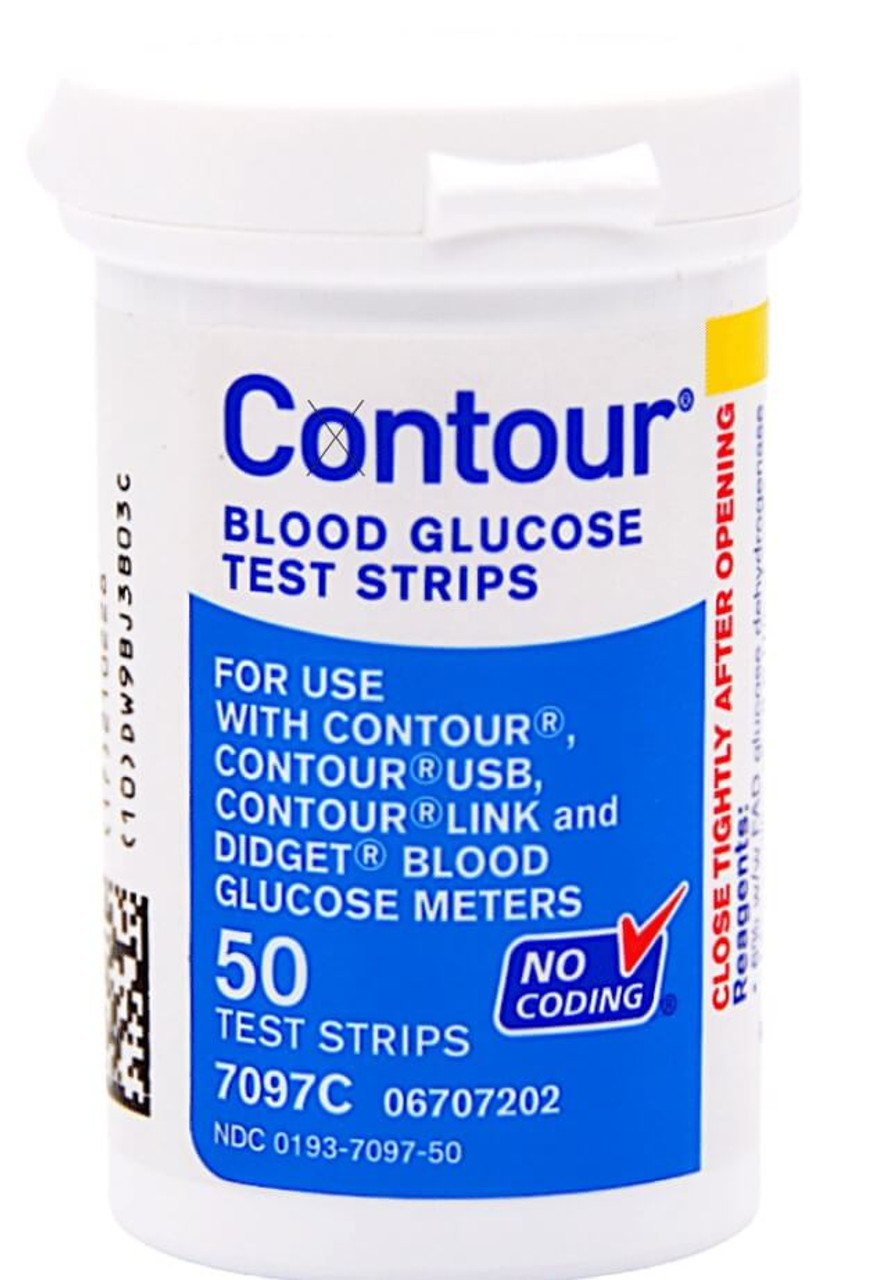 CONTOUR® NEXT Blood Glucose Test Strips, Medicare, Yellow, 50ct (A4253) -  DDP Medical Supply