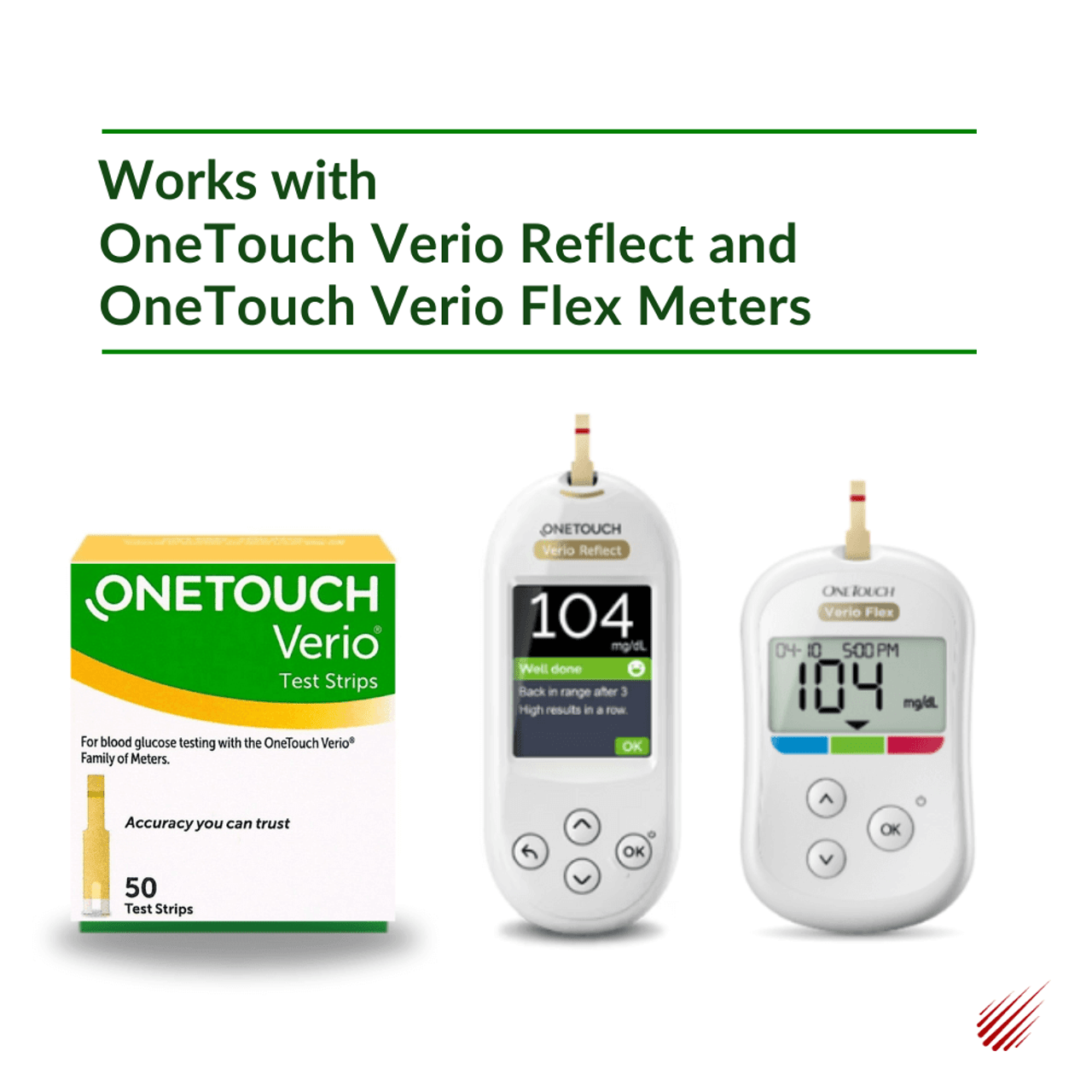 OneTouch Verio Test Strips 30 Count – RapidRxUSA